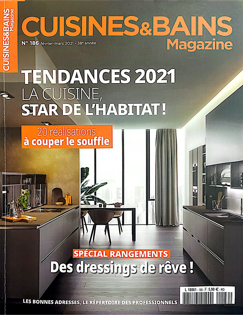 Les cuisines sur mesure Caulaincourt Cuisines dans le magazine Cuisines et bain