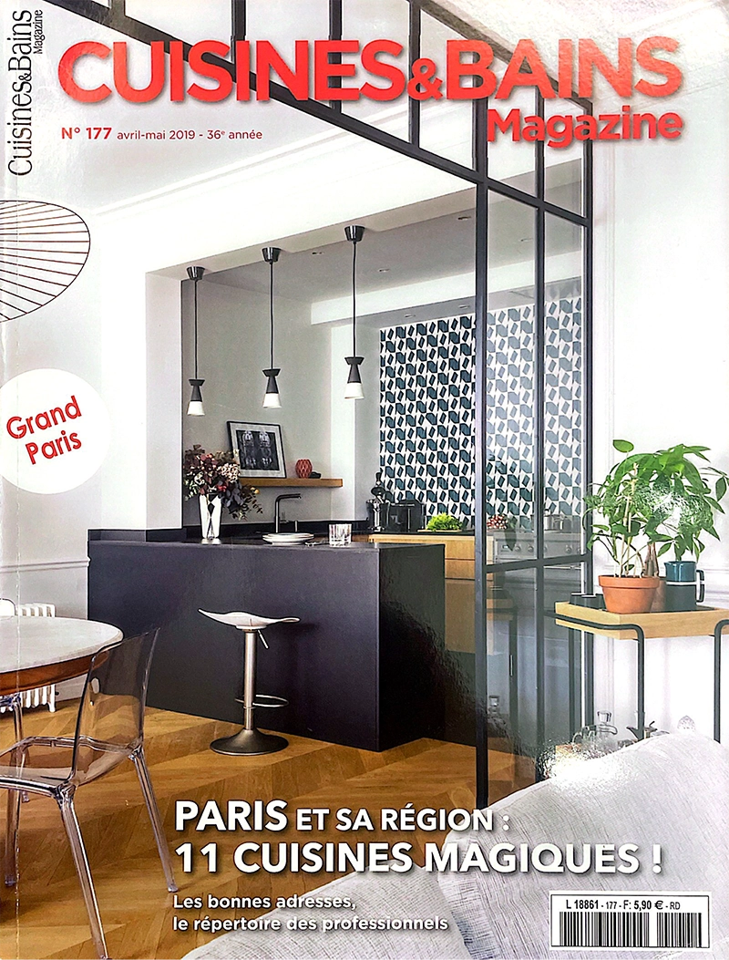 Les cuisines sur mesure Caulaincourt Cuisines dans le magazine Cuisines et bain