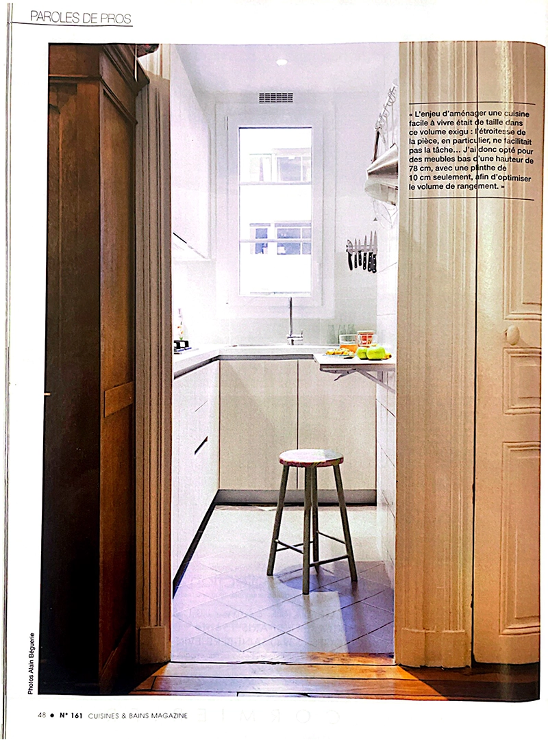 Les cuisines sur mesure Caulaincourt Cuisines dans le magazine Cuisines et bain