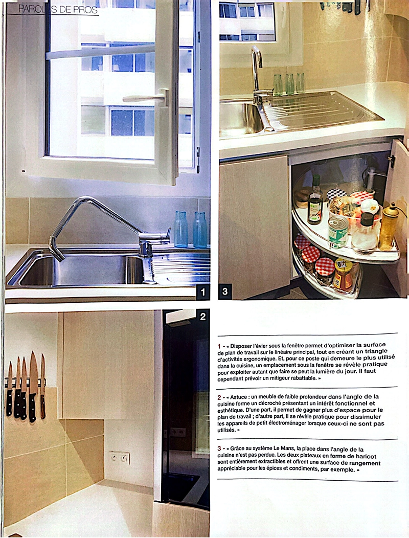 Les cuisines sur mesure Caulaincourt Cuisines dans le magazine Cuisines et bain