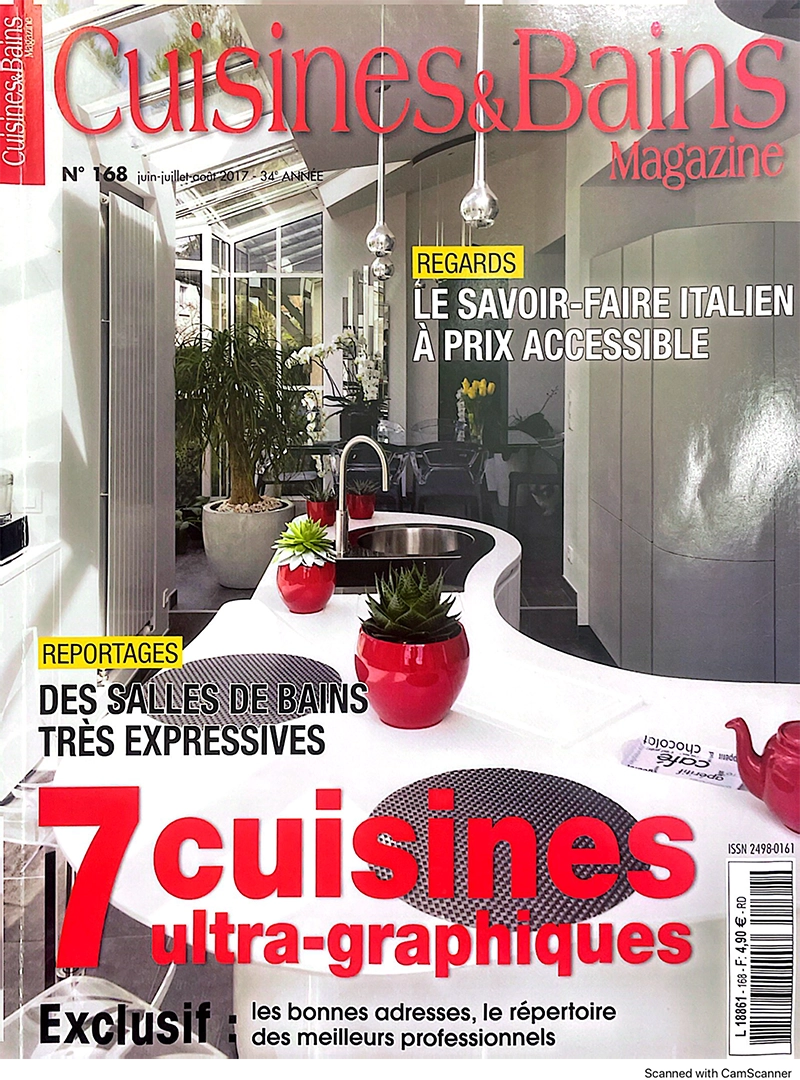 Les cuisines sur mesure Caulaincourt Cuisines dans le magazine Cuisines et bain
